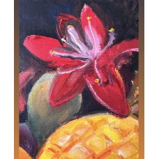 Tropical Fruits - Juicy Still Life. Oil painting on canvas 30*40 см 